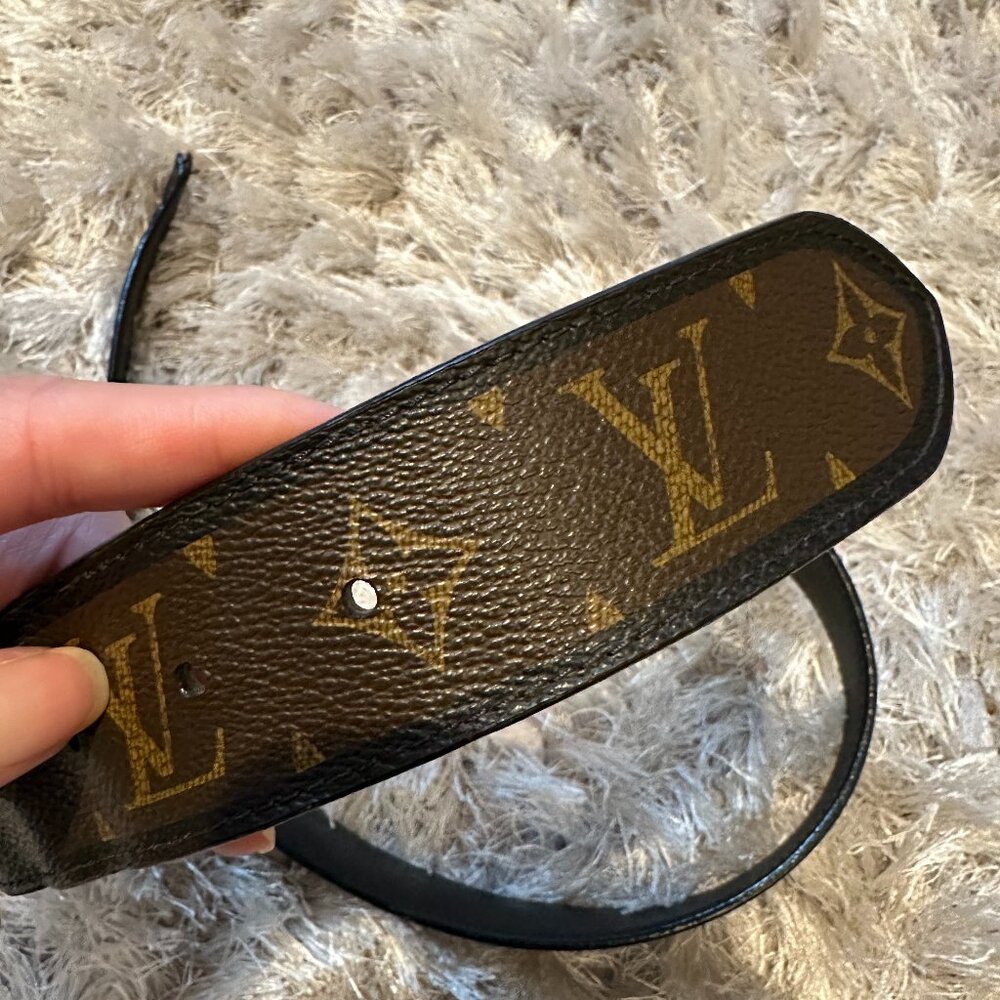 Louis Vuitton belt strap without buckle men's size 30 waist